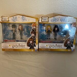 Harry Potter Magical Minis Patronus Friendship Set - Blue and Gold Boxed Figures
